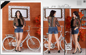 Veste en coton tissé décontractée pour filles avec décoration à volants, style crop top mignon, veste courte élégante pour robe de soirée - Product Image 2