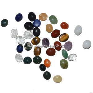 Mezcla de gemas de ágata ovalada Natural, cabujones de anillo de forma ovalada, precio al por mayor, 10 - 20 Mm, 7903232 - Product Image 1
