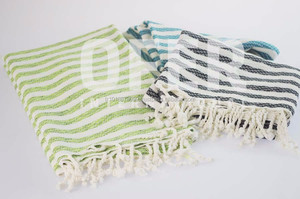 HATTUSHA PESTEMAL Modern <b>Stripe</b> Turkish Peshtemal <b>Towel</b> 40 X 70 Inches Bamboo Beach and Bath <b>Towel</b> 100 X 180 cm - Product Image 2