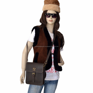 Sacs à bandoulière vintage en cuir véritable pour femmes avec bandoulière réglable sacs à bandoulière pour vélo - Product Image 1