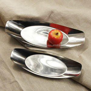 Plateau martelé en aluminium écologique durable pour les fêtes - Product Image 1