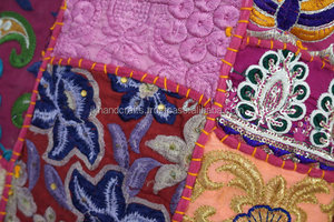 Sari Patchwork Funda de cojín Bordado hecho a mano Decoración para el hogar Funda de almohada - Product Image 4