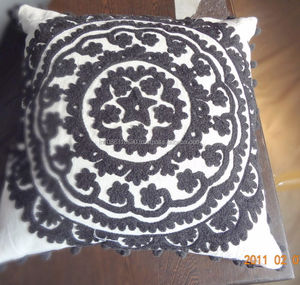 Indian Handmade Suzani Embroidered Cushion Covers Uzbek <b>Throw</b> <b>Pillow</b> Cover Cushion Ethnic Decorative Vintage Cases Home Art - Product Image 1