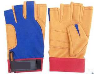Gants de sécurité en cuir PU imperméables à doigts mi-couverts/entièrement couverts avec fermeture rapide, unisexes, pour le travail, la pêche, les sports nautiques, la conduite et la navigation de plaisance - Product Image 2
