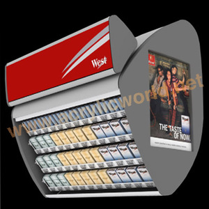 Présentoir à cigarettes personnalisé présentoir mural à cigarettes en acrylique plateau poussoir/support de présentoir à cigarettes en acrylique à led - Product Image 6