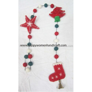 Cintre en feutre cadeau de Noël pour décorations festives - Product Image 2