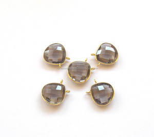 925สเตอร์ลิงเงินสโมควอตซ์อัญมณีพร้อมชุบทองแฮนด์เมดของขวัญสำหรับขั้วต่อแบบหนามเตยแฟนซีของเธอ - Product Image 3