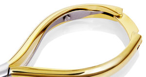 Pince à cuticules N-01G en acier inoxydable plaqué or, à coupe brillante, avec mâchoires de 12/14/16 mm et poignée à ressort unique verrouillable - Product Image 6