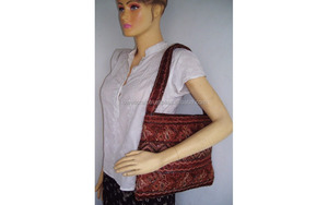 Colorful Shoulder Crossbody Handmade Bead Nylon <b>Sequin</b> Design Beaded Designer Women's Party Bag by Lowellcraft.com Made in Delhi - Product Image 3