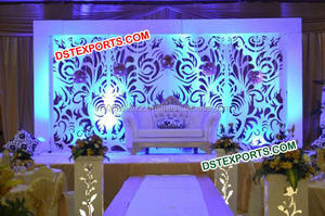 Flower Shape <b>Backdrop</b> for Stage Decoration/New Design Wedding Fiber <b>Backdrop</b> Panels/Stylish Wedding Stage Panels Minnesota Event - Product Image 2