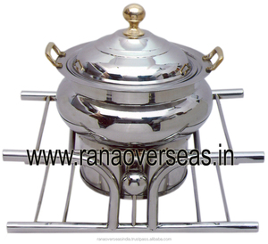 Top Quality Wholesale Stainless Steel Chafing Dish Commerical Equipment Round Serving Dish for Events - Product Image 3