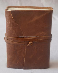 Journal en cuir souple attrayant fait à la main en cuir souple vintage, cahier fait à la main, parfait pour les cadeaux de bureau à usage promotionnel - Product Image 1