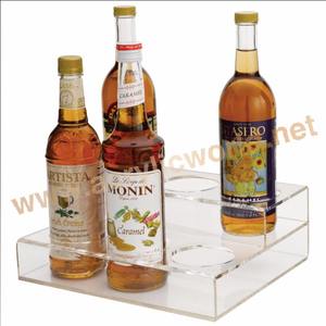 Présentoir acrylique clair de magasin de bouteille d'alcool d'usine pour le présentoir de vin - Product Image 1