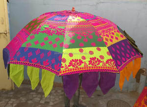 ขายส่งอินเดียแฮนด์เมดปักตกแต่งสวนร่ม - Product Image 4