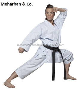 Uniforme de Karate y Taekwondo Azul 100% Algodón para Hombres Adultos con Logotipo Personalizado, Ajuste Transpirable - Product Image 3