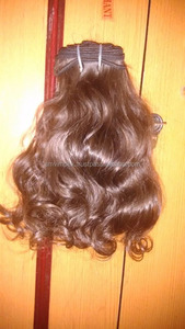 Cabello humano indio Remy sin procesar, tejido de templo de calidad. Trama de cabello de donante individual de doble trama de máquina de calidad superior - Product Image 4