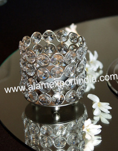 Nueva Mesa votiva de hierro y cristal para decoración de hogar y bodas - Product Image 5