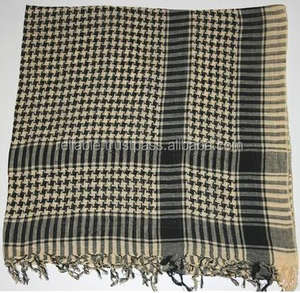 Écharpe tactique traditionnelle d'été 100% coton pour hommes, taille et couleur personnalisables, style arabe, design carré pour temps chaud - Product Image 4