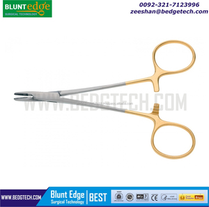 คีมหนีบเข็มสำหรับผ่าตัดทำจากสแตนเลสอุปกรณ์ทางการแพทย์ที่ยึดเข็ม - Product Image 5