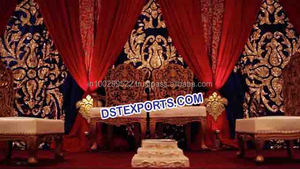 Bordado boda etapa telón de fondo de boda decoración etapa telón de fondo - Product Image 5