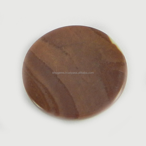 อัญมณีทรงหลวม Cabochon 2.65ทรงกลมสวยงาม20มม. Wagul Jasper IG0216 Gms - Product Image 3