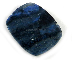 สี่เหลี่ยมผืนผ้าเบาะ Cabochon สีฟ้าหินธรรมชาติสำหรับจี้ IG0022 22.9 Cts Dumortierite Jasper 20*25มม.Ishu อัญมณี; 27243 - Product Image 2