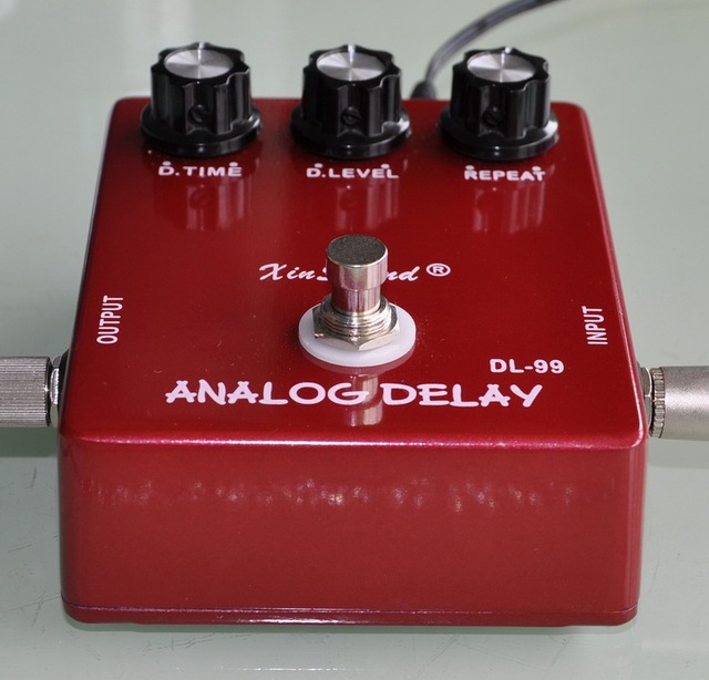 Vintage Sound BBD Chip Delay Guitar Effects Pedal DL-99B 600mSec Is Available in Spite of the Compact Enclosure by XinSound