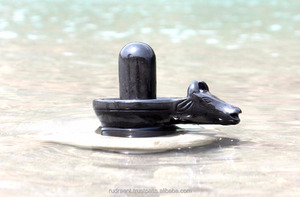 Escultura Religiosa Budista de Jade Negro, Piedra Nandi, Arte y Coleccionable, Gemas Rudra, Mármol Randi, Lingam de Shiva, Pulido, INDIA - Product Image 3