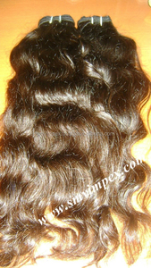 100% Cheveux Indiens Bruts De Haute Qualité Waft Vague Naturelle Lâche Vague Profonde Styles De Boucles Italiennes - Product Image 3