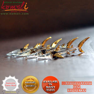 Figurine en verre de requin artisanale Sculpture de poisson de mer, Figurine décorative de poisson en verre pour la maison, le bureau et les objets de collection - Product Image 6