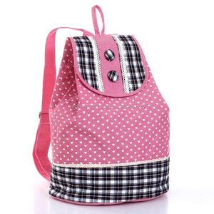 Sacs d'école Logotextile pour adolescents sacs à dos d'école en tissu de coton imprimé personnalisé - Product Image 1