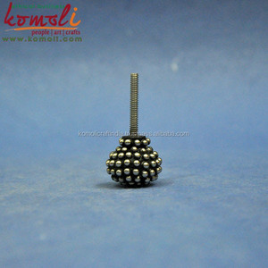 <strong>Metal</strong> Beads on Custom Resin Drawer Knob <strong>Pulls</strong> - Product Image 3