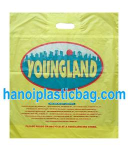 HDPE best price die cut patch handle plastic bag - Product Image 3