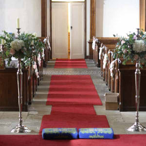 Candelabro de Pie Alto Plateado para Decoración de Bodas, Candelabro de Metal de Aluminio Hecho a Mano al por Mayor - Product Image 3