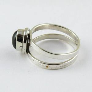 Fabuloso anillo de Plata de Ley 925 con forma ovalada de granate rojo, joyería de plata de moda india, joyería de plata fresca - Product Image 4