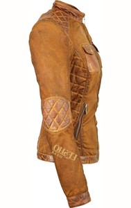 Chaqueta de cuero de algodón acolchado de motorista callejero recubierto de alta calidad para hombres y mujeres prendas de vestir exteriores personalizadas OEM duraderas - Product Image 5