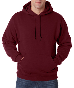 <b>Men's</b> <b>Maroon</b> Hooded Pullover Sweatshirt Solid Color Fleece Cotton <b>Hoodie</b> Regular Sleeve Autumn Wear - Product Image 1