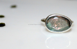 925 bagues en argent Sterling pour femmes bague en Labradorite coupe Rose pierre précieuse bague en pierres précieuses montres pour femmes doigt - Product Image 5