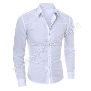 Camisas de vestir a medida para hombre, fabricación OEM personalizada - Product Image 4