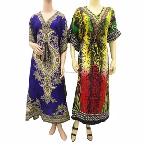 Caftano usura di Notte Del Kimono Look vintage di Seta Plus Size poliestere maxi poncho colorato Delle Donne di disegno Lungo Caftano Hippie di Boho del Vestito