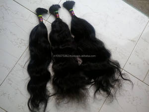 Extensión de cabello Remy virgen indio cabello humano sin procesar para trenzas - Product Image 3