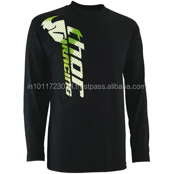 Premium Quality 100 Percent Cotton Long Sleeve printed for Safety High Visibility Polo T Shirts for Sale from India