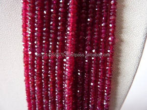 Natural Faceted Briolette <b>Bead</b> <b>Red</b> Ruby Stone <b>Beads</b> - Product Image 4