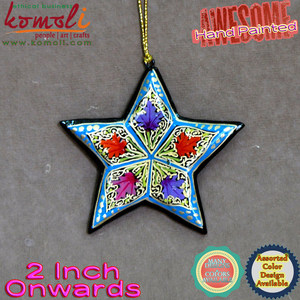 Adornos navideños con efecto artístico, adornos planos de madera, venta al por mayor - Product Image 4