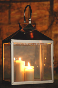 Fancy Decorative Glass & Metal <b>Candle</b> <b>Lantern</b> Copper Antique Finished for Wedding & Christmas Decor Hanging <b>Lantern</b> - Product Image 4
