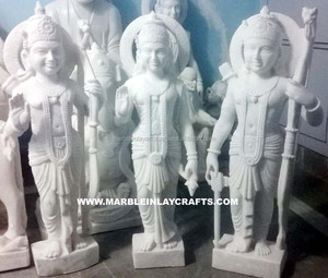 Makrana Marble Ram Parivar Statue - Product Image 1