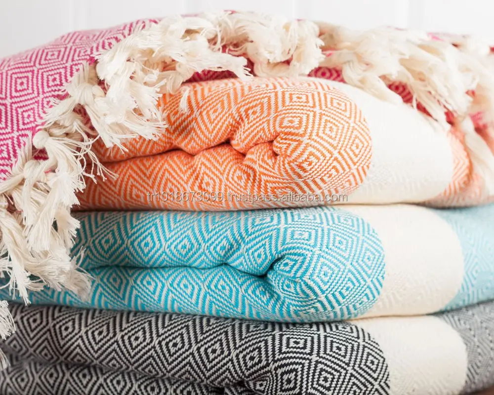Colorful Cotton Sofa Blanket、Sofa Cover、綿Turkishソファスロー