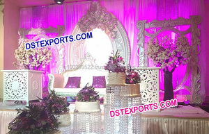 Conjunto de escenario de boda, conjunto de decoración de escenario de boda Imperial, tallado, Walima, Grand bollwood, último diseño tradicional - Product Image 6