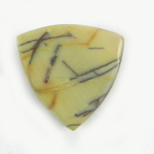 Pierre précieuse cabochon triangulaire en jaspe rouge naturel de qualité supérieure 14x14mm, 1,12 g, pour bijoux IG0784 - Product Image 2
