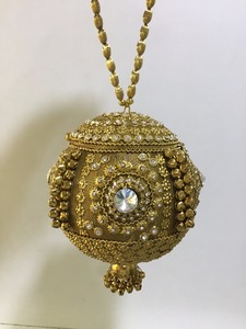 H4302 Ladies Bridal Clutch Evening Metal <b>Handbag</b> Indian Embroidery Designer Online Shopping Purse in India - Product Image 4